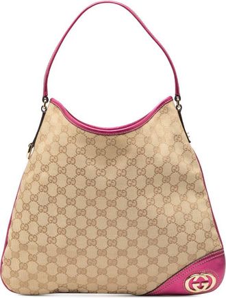 Gucci Pre-owned Gucci GG Canvas New Britt Hobo Ladies K6M02CMYVLAZ6AAA