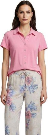 Lords of Harlech Womens Shelley Short Sleeve Shirt in Coral at Nordstrom, Size Xx-Large
