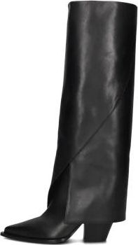 Strategia Zwarte Leren Dameslaarzen - Dames - Cowboylaarzen - Zwart - 39 EU - Leer - Schoenen