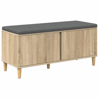 vidaXL Vidaxl Panca Per Ingresso Con Cuscino Rovere Sonoma 100 X 38 X 46
