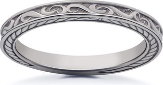 Pompeii3 Vintage Scroll Sophia Wedding Ring