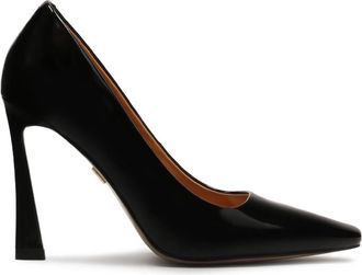 Kazar Gelakte pumps met een ongebruikelijke hak - Dames - Pumps - Zwart - 37 EU - Leer - Schoenen