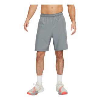 Nike Mens Nike Solid Color Logo Printing Elastic Waistband Straight Shorts Smoke Gray DQ4800-084