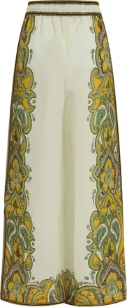 Alemais Womens Porter Pants Cream Linen Trousers