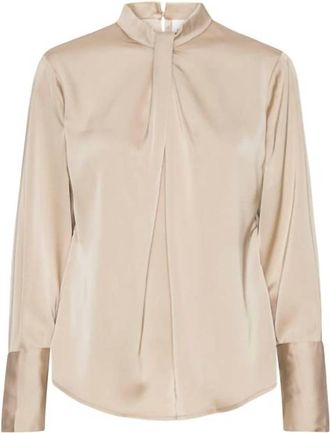 Karmamia Womens Tara Blouse In Hammered Satin