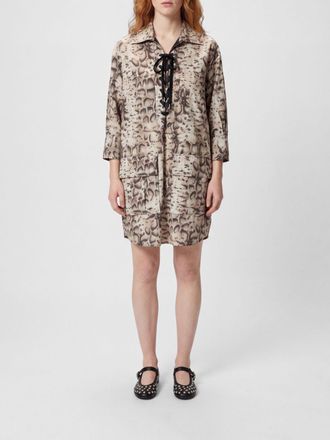 Pinko Abito chemisier Pinko in cotone con stampa snake