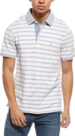 Brooks Brothers Pique Stripe Slim Fit Polo Shirt