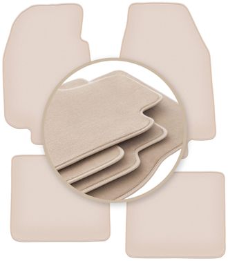 OEM Alfombrillas Premium Beige Para: Fso Warszawa 223 / 224 / M20 Sed&aacute;n, Familiar 1960-1973