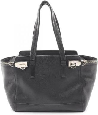 Ferragamo Pre-owned Handbags, female, Black, Size: ONE SIZE Pre-owned Handbag