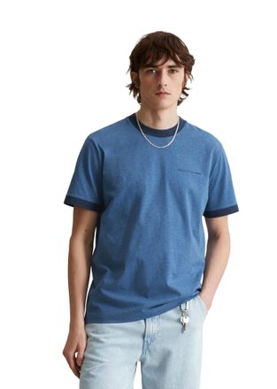Marc O'Polo Denim T-Shirt MARC OPOLO DENIM, Herren, Gr. XXL, bunt (medium blau_multi_01), Single Jersey, Obermaterial: 100% Baumwolle, regular fit, Rundhals, Shirts T-S