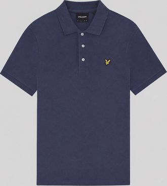 Lyle & Scott Lyle And Scott Mens Cotton Polo Shirt - Navy - Size: 34