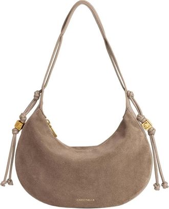 Coccinelle Thess Schoudertas - Dames - Schoudertassen - Bruin - ONE Size - Katoen - Tassen