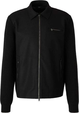 Herno Wool Shirt Jacket - Heren - Zomerjassen - Zwart - XL - Wol - Jassen