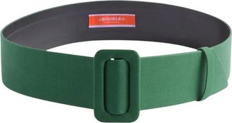 La DoubleJ Linnen gevoerde riem - Dames - Riemen - Groen - ONE Size - Linnen - Accessoires