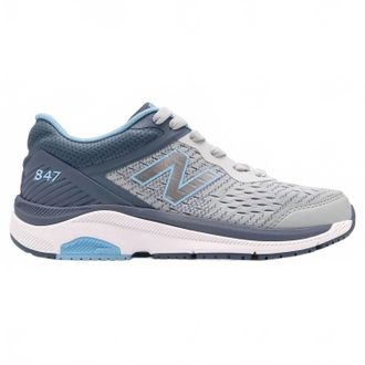 New Balance Womens 847 V4 Walking Shoes In White/grey