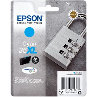 Epson Padlock C13t35924020 Cartucho De Tinta 1 Pieza(s) Original Alto Rendimiento (xl) Cian
