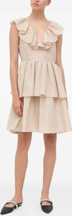 Custommade Abito corto con ruches - Toni neutri