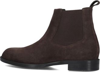 HUGO BOSS Schoenen, Heren, Bruin, 44 EU, Wol, Stijlvolle Chelsea boots voor heren