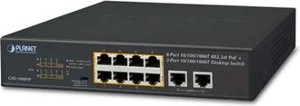 Planet Gsd-1008hp Switch No Administrado Gigabit Ethernet (10/100/1000) Energ&iacute;a Sobre Ethernet (poe) 1u Azul