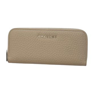 Orciani Wallets & Cardholders, female, Gray, Size: ONE SIZE Zip Around Slim Wallet