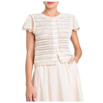 Twinset Donna, Maglie, Beige, M, new