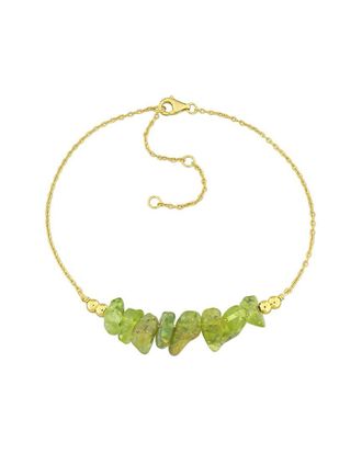 Rina Limor Silver 1.20 Ct. Tw. Peridot Bead Bracelet