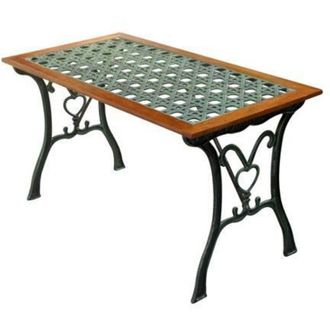 Made in Italy Made In Italy - tavolo ghisa rattan 110XH60CM