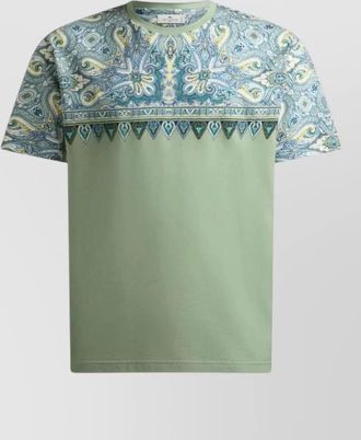 Etro roma paisley regular fit crew neck t-shirt