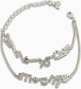 Patrizia Pepe Metalen armband met kristal - Dames - Armbanden - Grijs - ONE Size - Accessoires