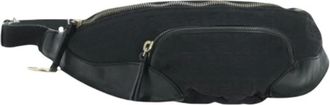 Fendi Pre-owned Belt Bags, female, Black, Size: ONE SIZE Pre-owned Zucchino Canvas Waist Bag