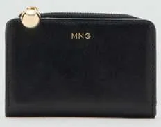 Mango Portafoglio piccolo mini perline nero - Donna - Taglia unica - MANGO