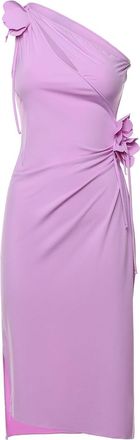 Coperni Asymmetrical Mini Dress With Flowers