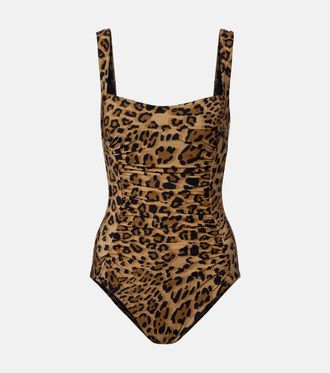 Karla Colletto Ava leopard-print swimsuit
