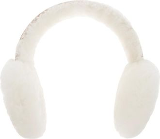 UGG Lammyvacht Borduur Oorwarmer - Dames - Accessoires - Beige - Maat: ONE Size Leer