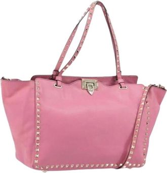 Valentino Pre-owned Vintage Tote Bag - Dames - Vintage Shopper - Roze - ONE Size - Leer - Vintage