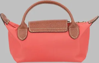 Longchamp Womens Pouch Le Pliage Original Pink Polyamide Handbags Hand Bags