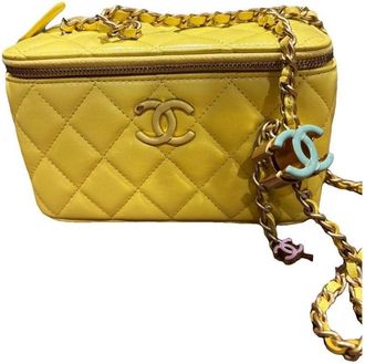 Chanel Yellow Trendy CC Vanity Bag