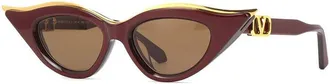Valentino V-GOLDCUT-II VLS-114B Bordeaux/Yellow Gold/Dark Brown AR