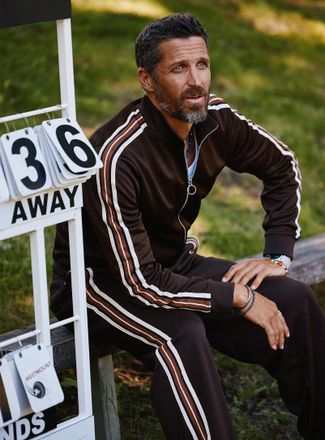 Le 31 Mens Preppy retro track jacket