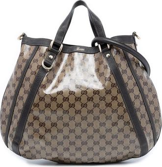 Gucci Pre-owned Gucci GG Crystal Abbey D Ring Convertible Tote Ladies 268641 498879