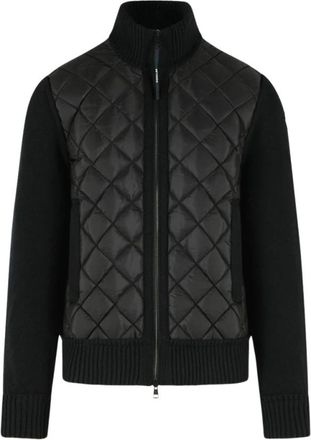 Moncler Tricot Cardigan - Heren - Vesten - Zwart - L - Wol - Truien & Vesten