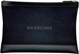 Balenciaga Pre-owned Vintage Clutch Bag - Heren - Vintage Clutch - Blauw - ONE Size - Leer - Vintage
