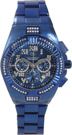 Technomarine Cruise Chronograph Quartz Crystal Blue Dial Mens Watch TM-121234