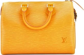 Louis Vuitton Borsa a mano Speedy 25 in pelle &Eacute;pi con tracolla - Giallo