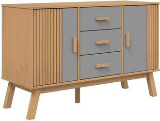 vidaXL Vidaxl - Sideboard olden Grey and Brown 114x43x73.5cm Solid Wood Pine