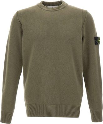 Stone Island Green Crew Neck Sweater