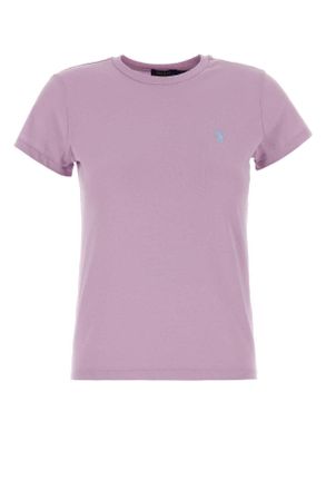 Polo Ralph Lauren Lilac Cotton T Shirt