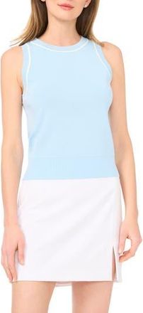 Halogen Stripe Trim Sweater Tank in Arctic Sky at Nordstrom Rack, Size X-Large
