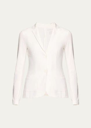 Majestic Filatures Soft Touch Two Button Blazer in Blanc at Nordstrom, Size 2