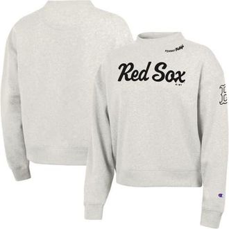 Champion Womens Champion Stone Boston Red Sox Triumph Tri-Blend Sweatshirt at Nordstrom, Size Xx-Large